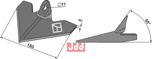 Gåsefot-skjær 180mm - JDD Utstyr