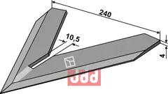 Gåsefot-skjær 240mm Steketee