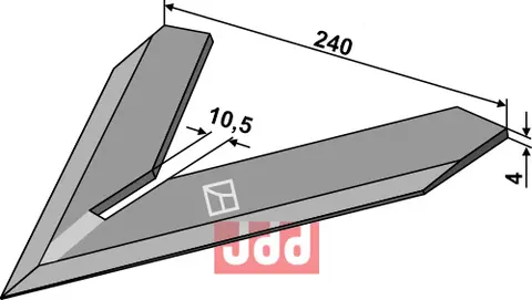 G&#229;sefot-skj&#230;r 240mm Steketee