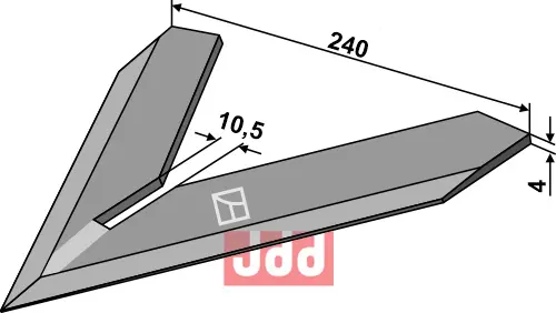 Gåsefot-skjær 240mm - JDD Utstyr