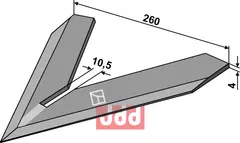 Gåsefot-skjær 260mm Steketee