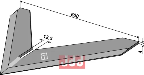 Gåsefot-skjær 600mm - JDD Utstyr
