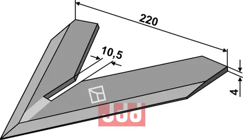 G&#229;sefot-skj&#230;r 220mm Steketee