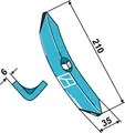 Harvspiss 210x35x6 mm Til Väderstad Front Tiller