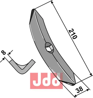 Harvspiss 210x38x8mm