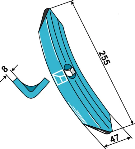 Harvspiss 50x8 mm
