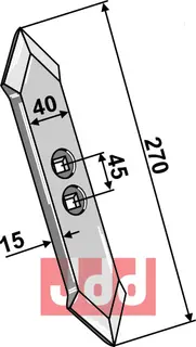 Sporløsner skjær 270x15mm