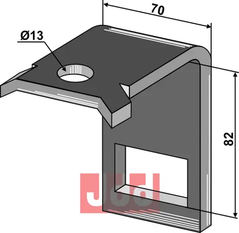 Holder til tand 45 x 12