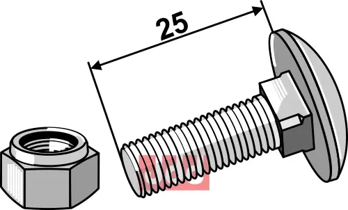 Bolt M8x25 - JDD Utstyr