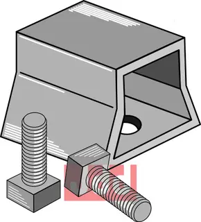 Monteringsbeslag med bolter Marsk-Stig