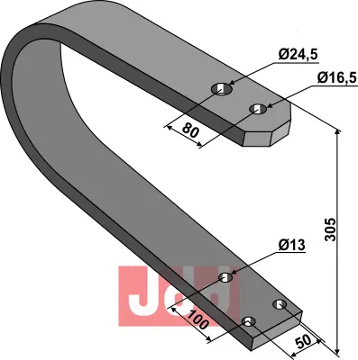 Fjærskank 80x20 80x20 mm, ukjent merke