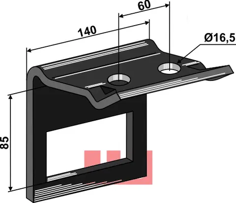 Klemme for tine 100x16 Kompakt til ukjent merke