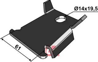 Antirotasjon låseplate