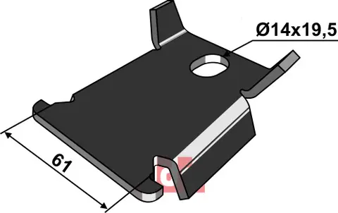 Antirotasjon l&#229;seplate