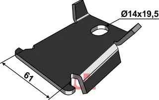 Antirotasjon låseplate