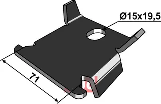 Antirotasjon låseplate