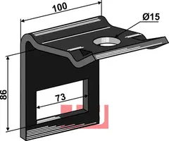 Holder til tand 70 x 12