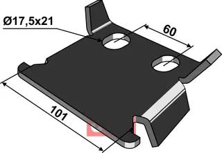 Antirotasjon låseplate