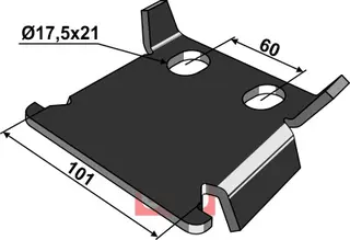 Antirotasjon låseplate