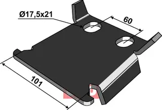 Antirotasjon låseplate