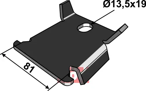 Låseplade (antirotationsikring) - JDD Utstyr
