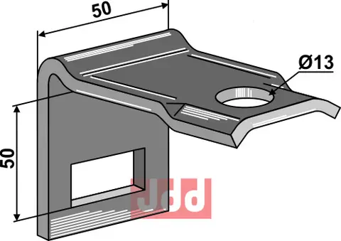 Holder til tand 32 x 10