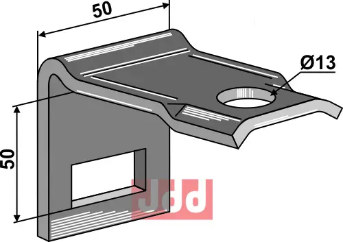 Holder til tand 32 x 10 - JDD Utstyr