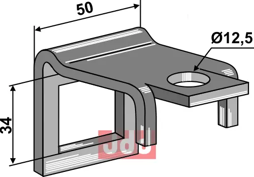 Holder til tand 32 x 10 & - JDD Utstyr