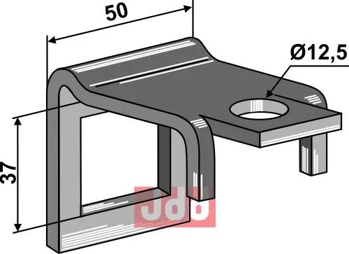 Holder til tand 32 x 12 & - JDD Utstyr