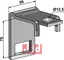 Holder til tand 32 x 10 &amp; overdel 32 x 10