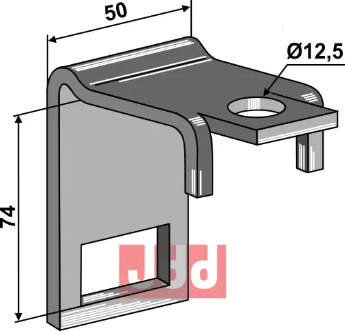 Holder til tand 32 x 12 & - JDD Utstyr