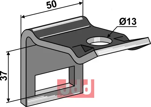 Holder til tand 32 x 12 & - JDD Utstyr