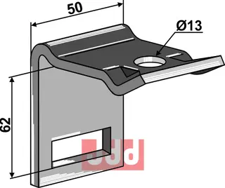 Holder til tand 32 x 12