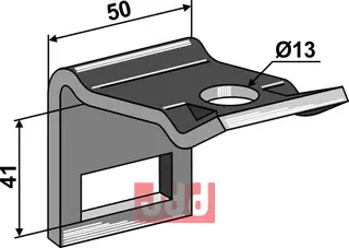 Holder til tand 32 x 10