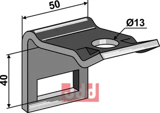 Holder til tand 32 x 12