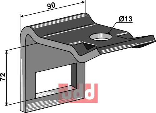 Holder til tand 65 x 12 - JDD Utstyr