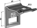 Holder til tind 90x10 hull 13