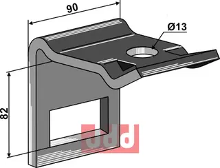 Holder til tand 65 x 12