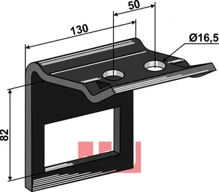 Holder til tand 90x13