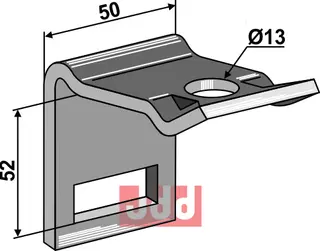 Holder til tand 32 x 10