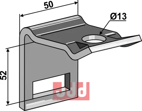 Holder til tand 32 x 10