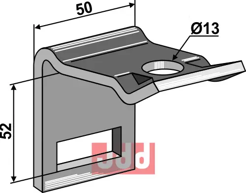 Holder til tand 32 x 10 - JDD Utstyr