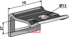 Holder til tand 40 x 12 Einb&#246;ck
