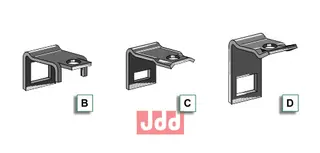 Klem for tine 45x12 Ukjent merke, 45x12 mm