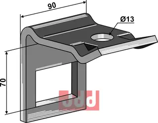 Holder til tand 60 x 10