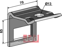 Holder til tand 45 x 12