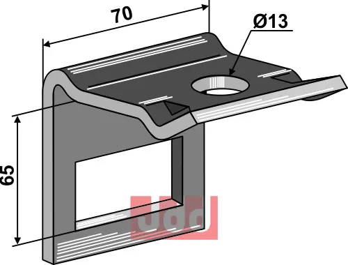 Holder til tand 45 x 12 - JDD Utstyr