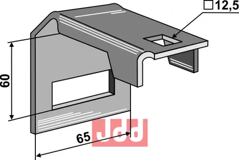 Holder til tand 45 x 10