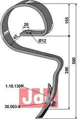 Harvetann 32 x 10 Rau