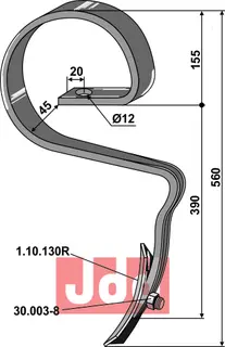 Harvetann 32 x 10 Rau